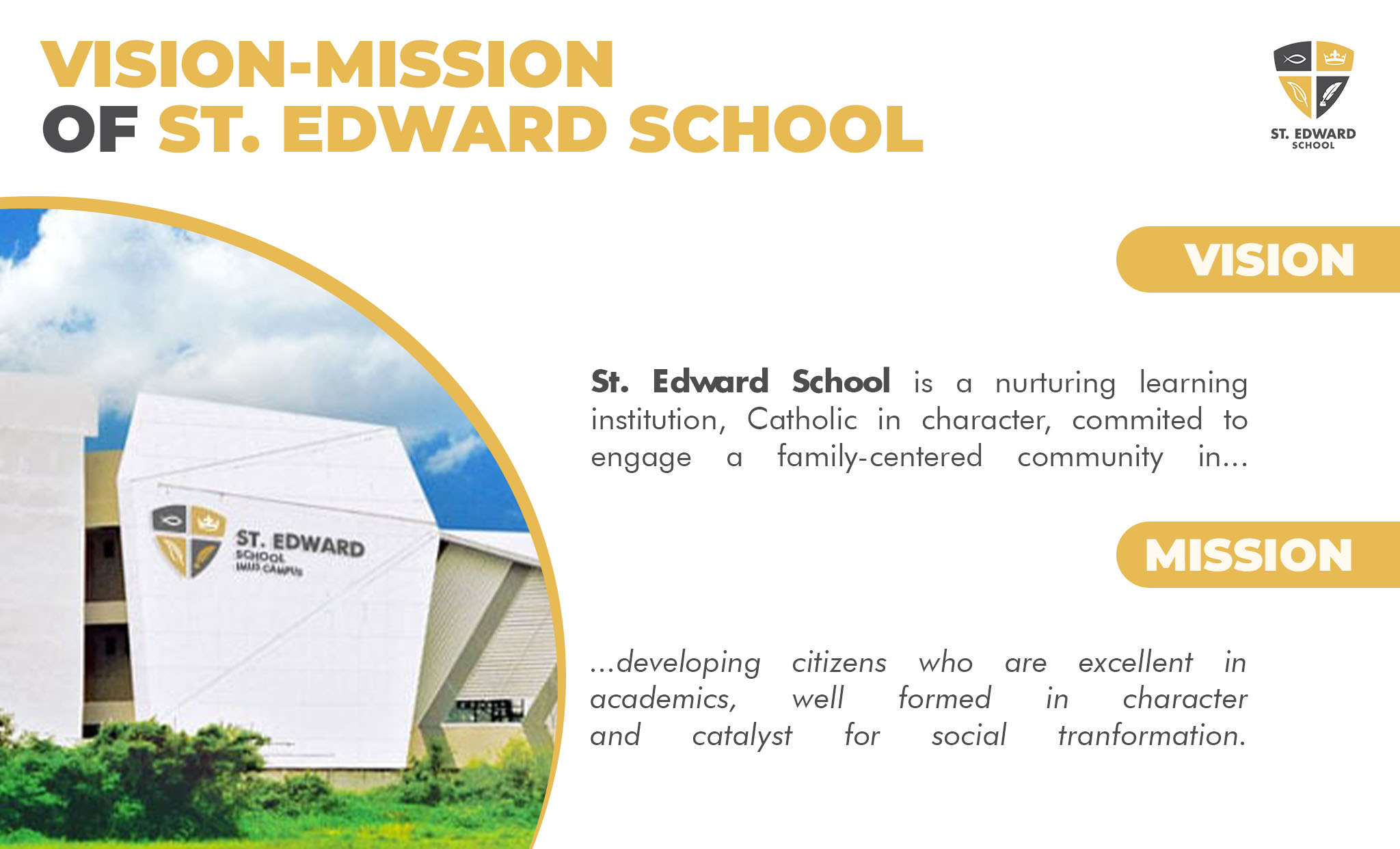 School Profile St. Edward School